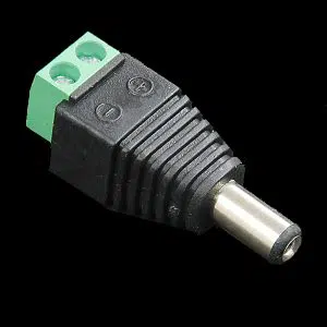 2.1mm x 5.5mm Power Plug to Screw Terminals