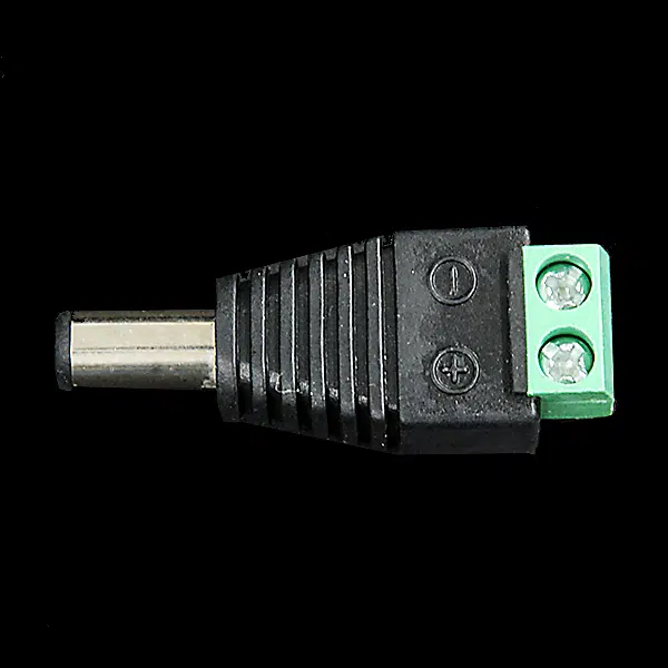 2.1mm x 5.5mm Power Plug to Screw Terminals