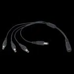 2.1mm plug to four 2.1mm jacks