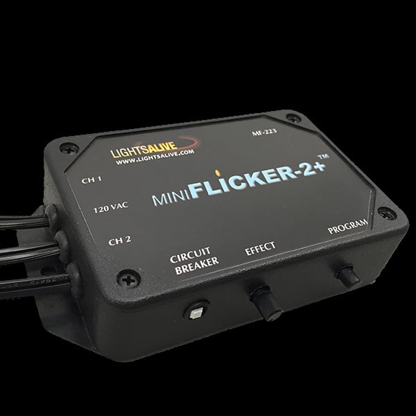 miniFLICKER-2+ Two-channel Multi-Effect Light Controller